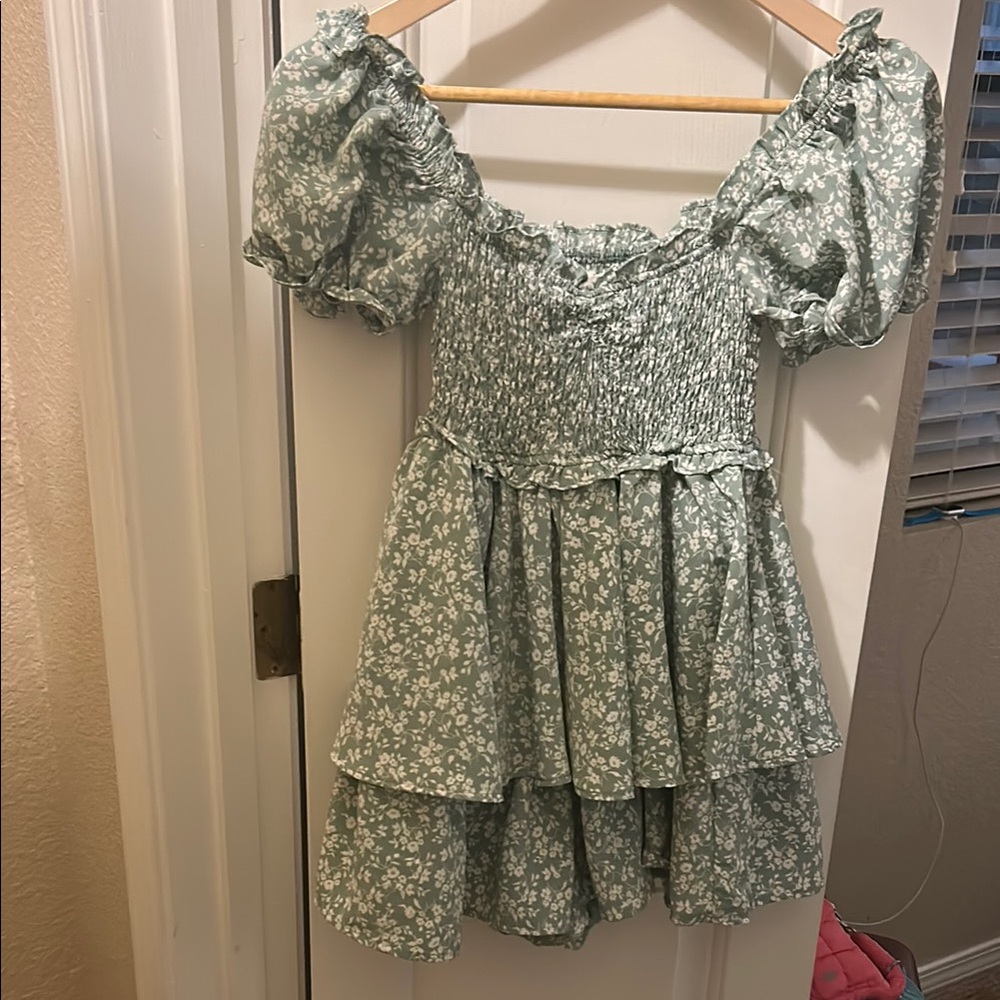 Altar'd State Green Floral Romper